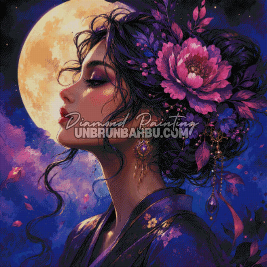 Diamond Painting – La Muse Lunaire - 100x100 cm