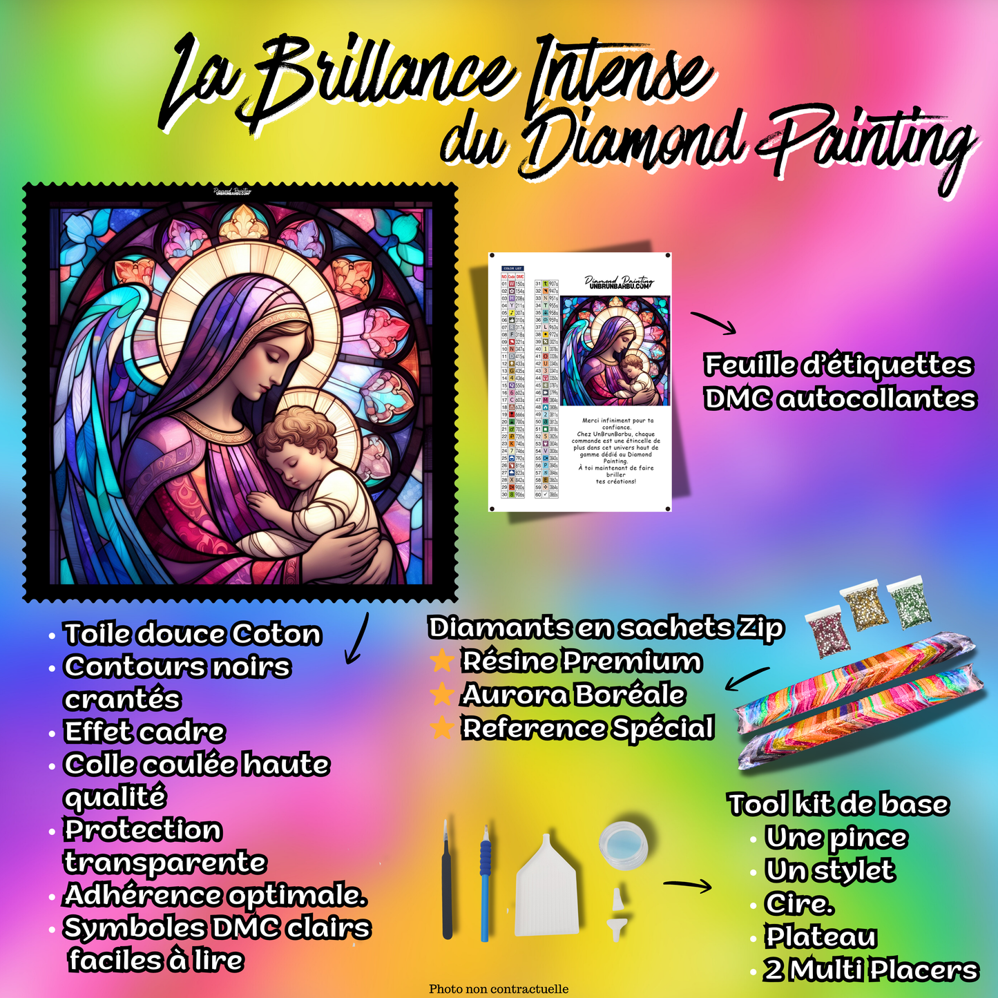 Diamond Painting - Grâce Divine – 80×80 cm