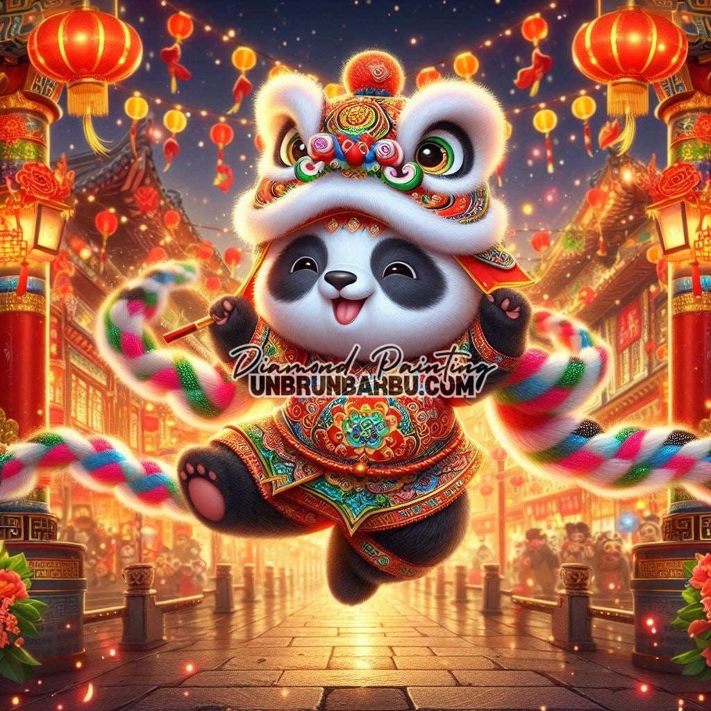Célébrations du Nouvel An Chinois (100cm x 100cm)