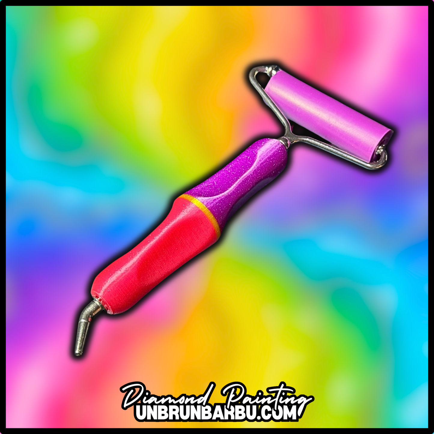 Stylet ergonomique ErgoDuo Compact pour Diamond Painting – avec Roller