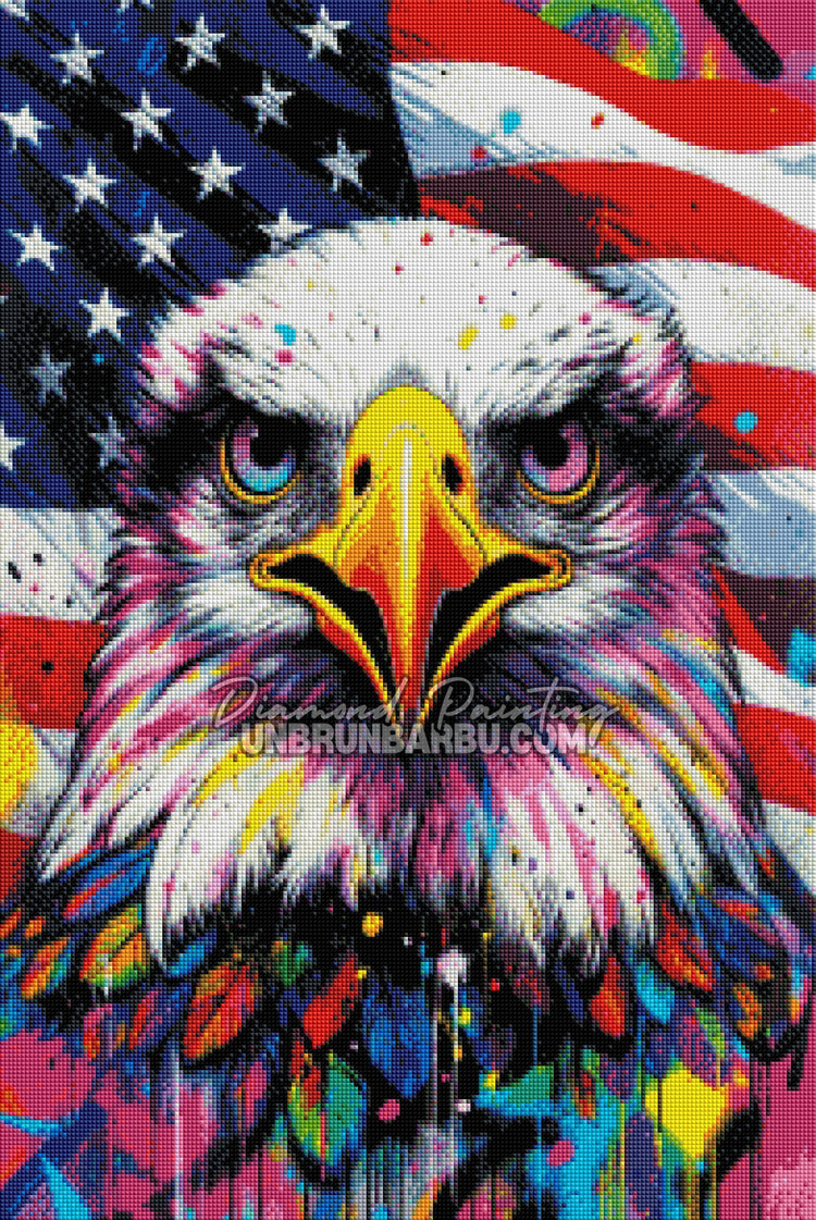 Diamond Painting - Aigle Patriote (50cm x 75cm)