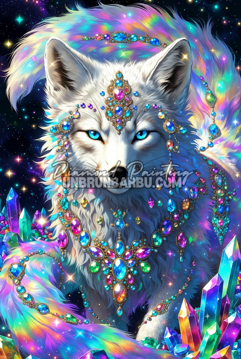 Diamond Painting - Loup des Cristaux (60cm x 90cm)