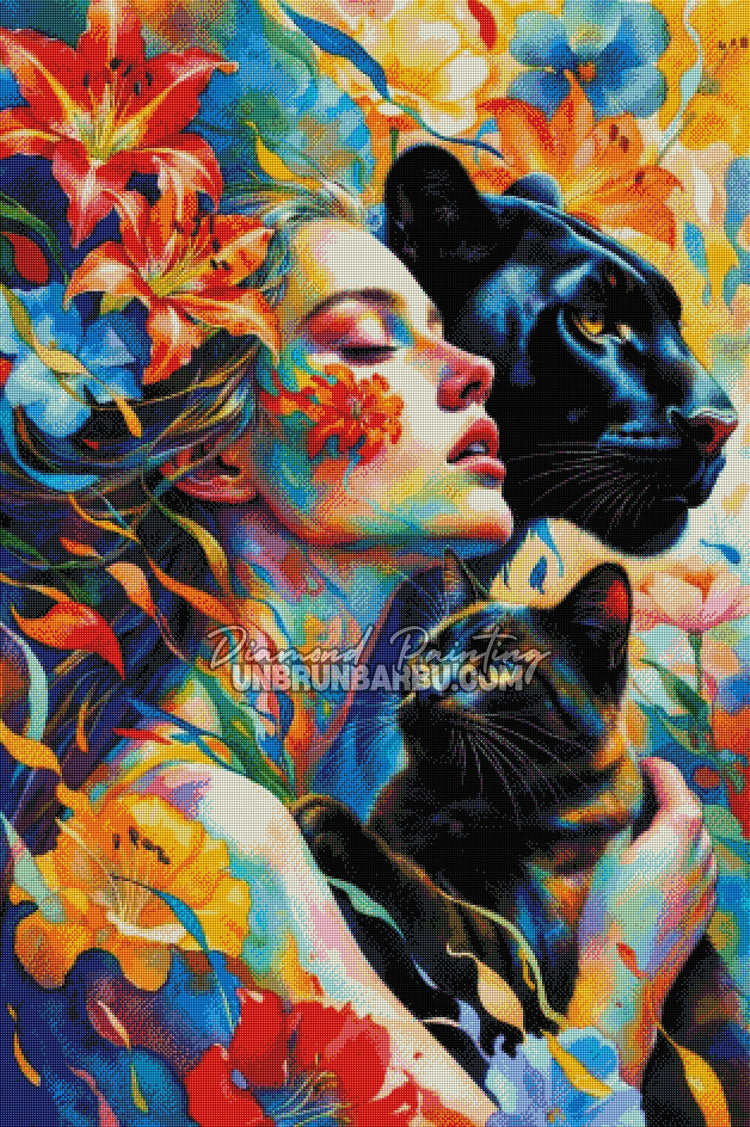 Diamond Painting - Pacte des Félins (80cm x 120cm)