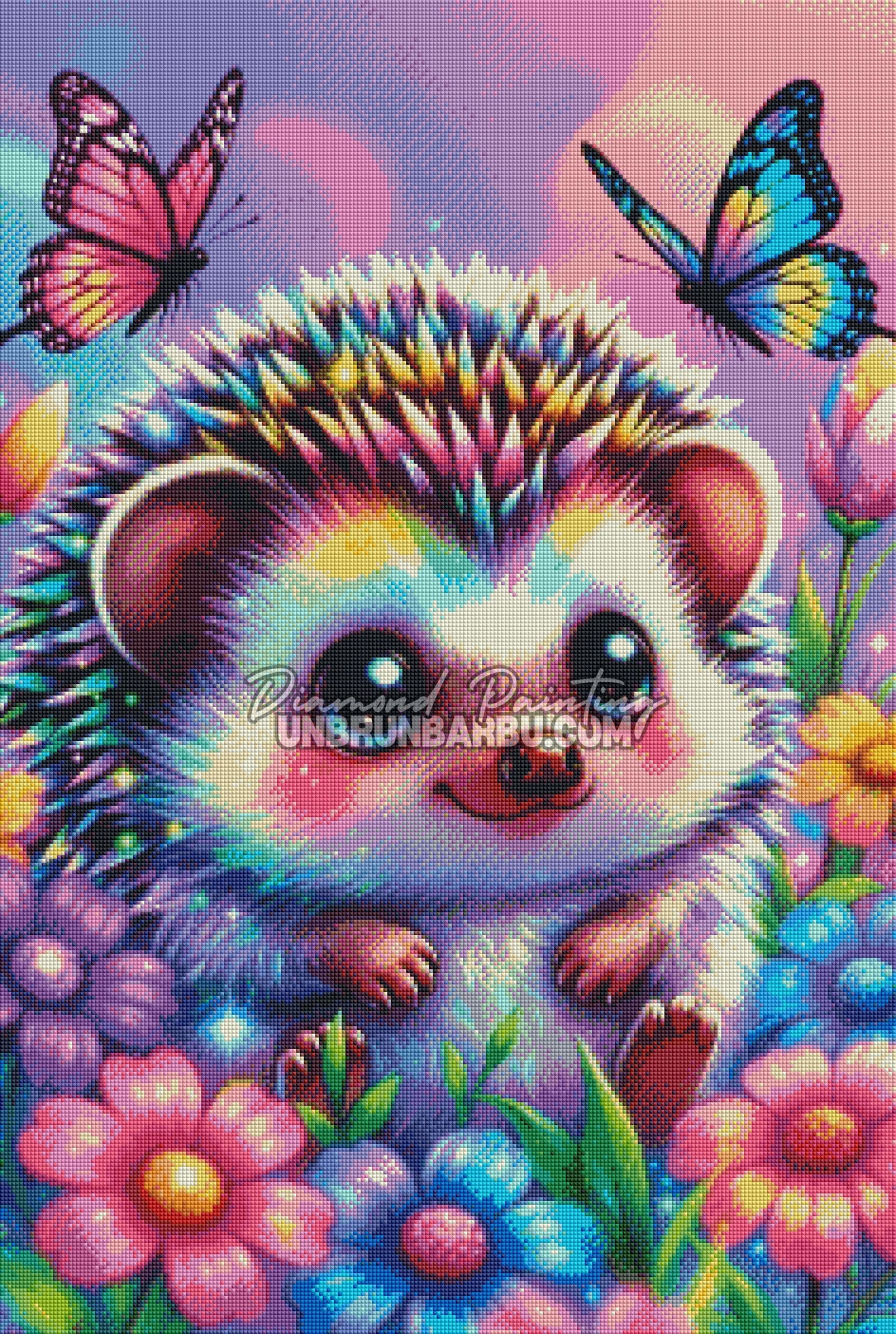 Diamond Painting - Hérisson Barnabé (60cm x 90cm)