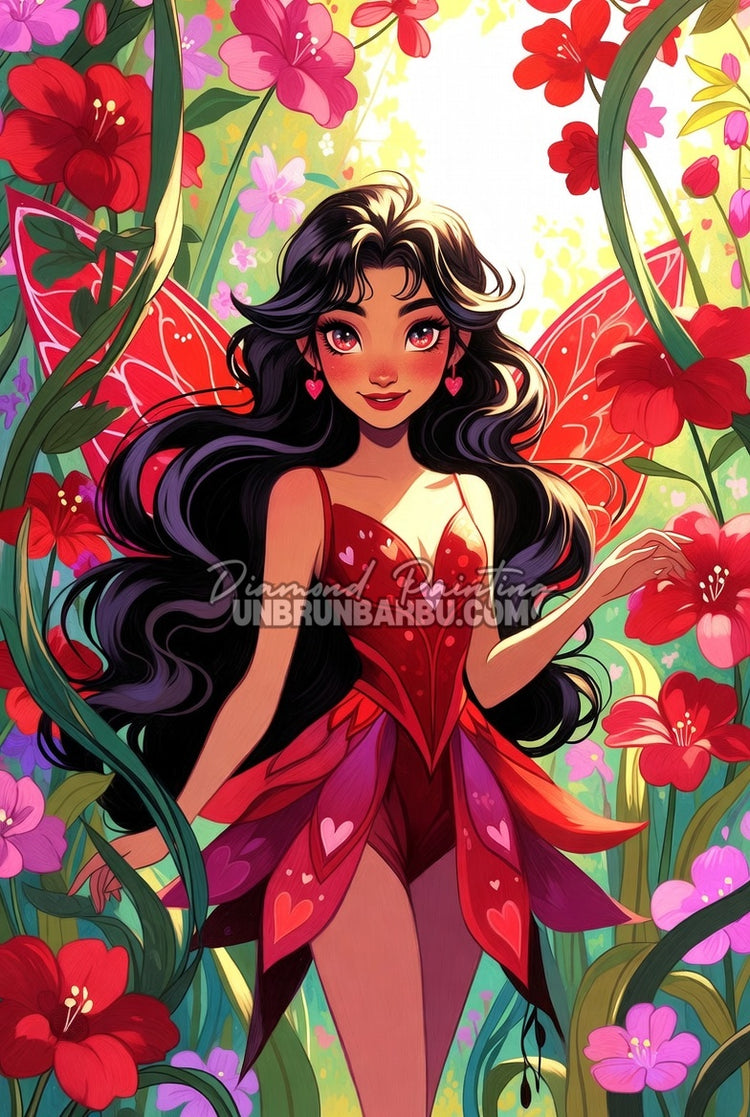 Diamond Painting - Rubis fée des émotions (70cm x 105cm)