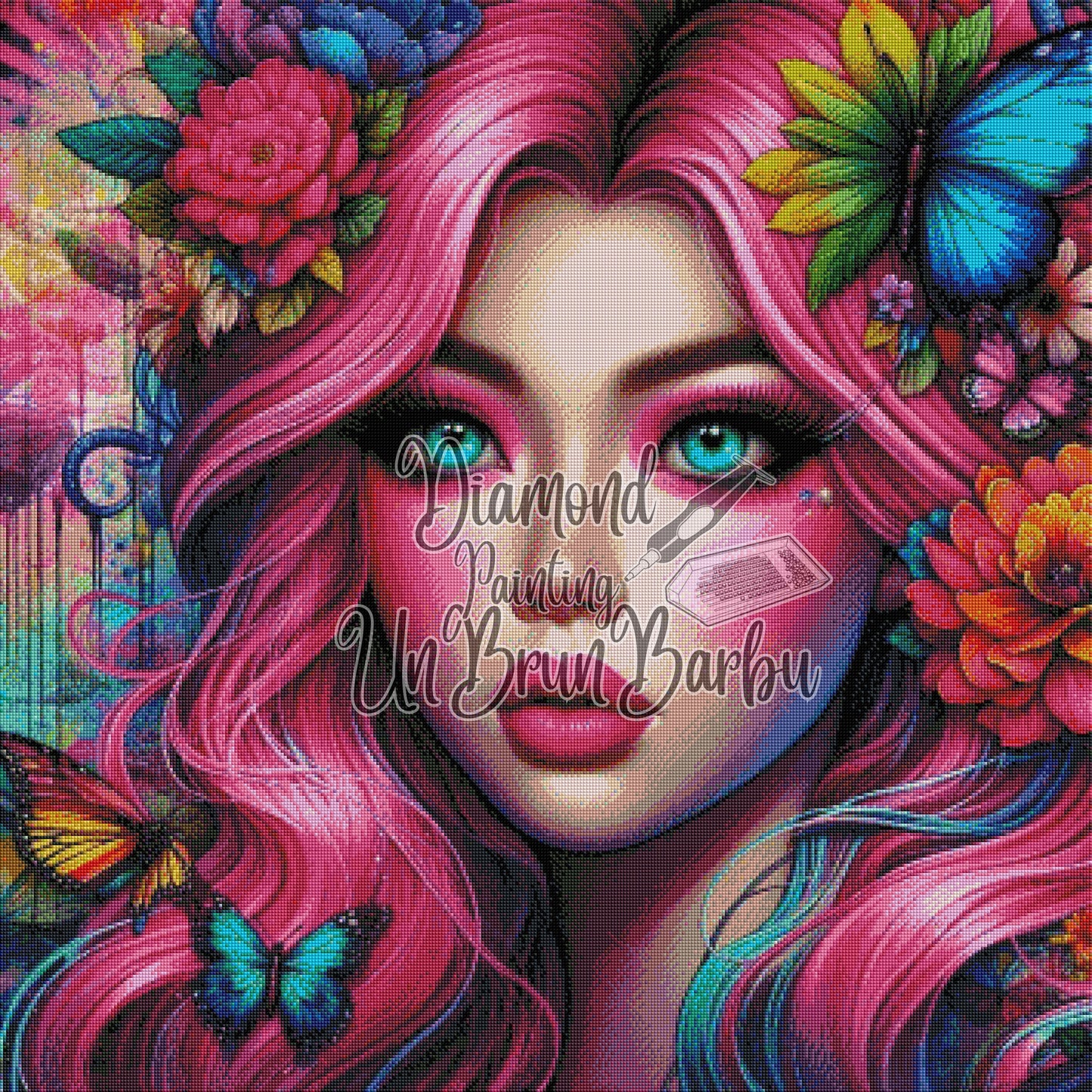 Gardienne des Rêves Pigmentés (90cm x 90cm)