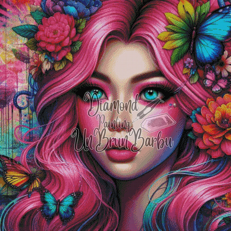 Gardienne des Rêves Pigmentés (90cm x 90cm)