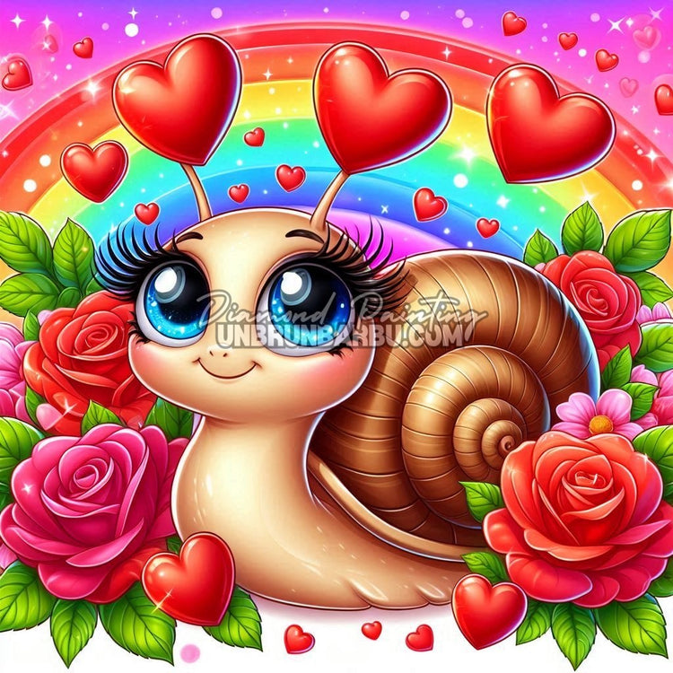 Diamond Painting - L'Escargot Cupidon (90cm x 90cm)
