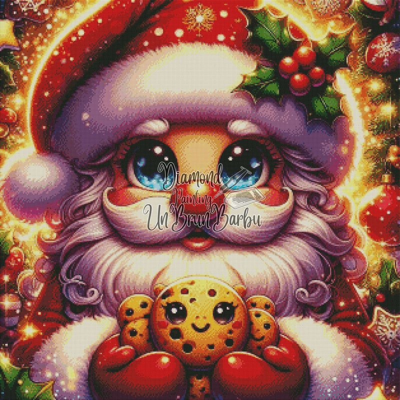 Le Père Noël et le Biscuit Magique (80cm x 80cm)