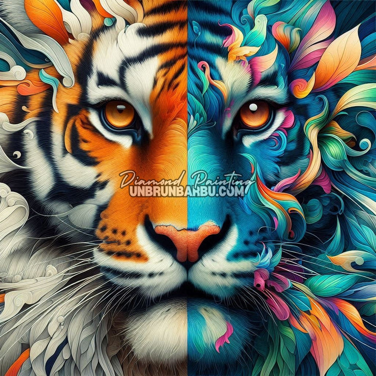 Le Tigre des Deux Mondes (70cm x 70cm)