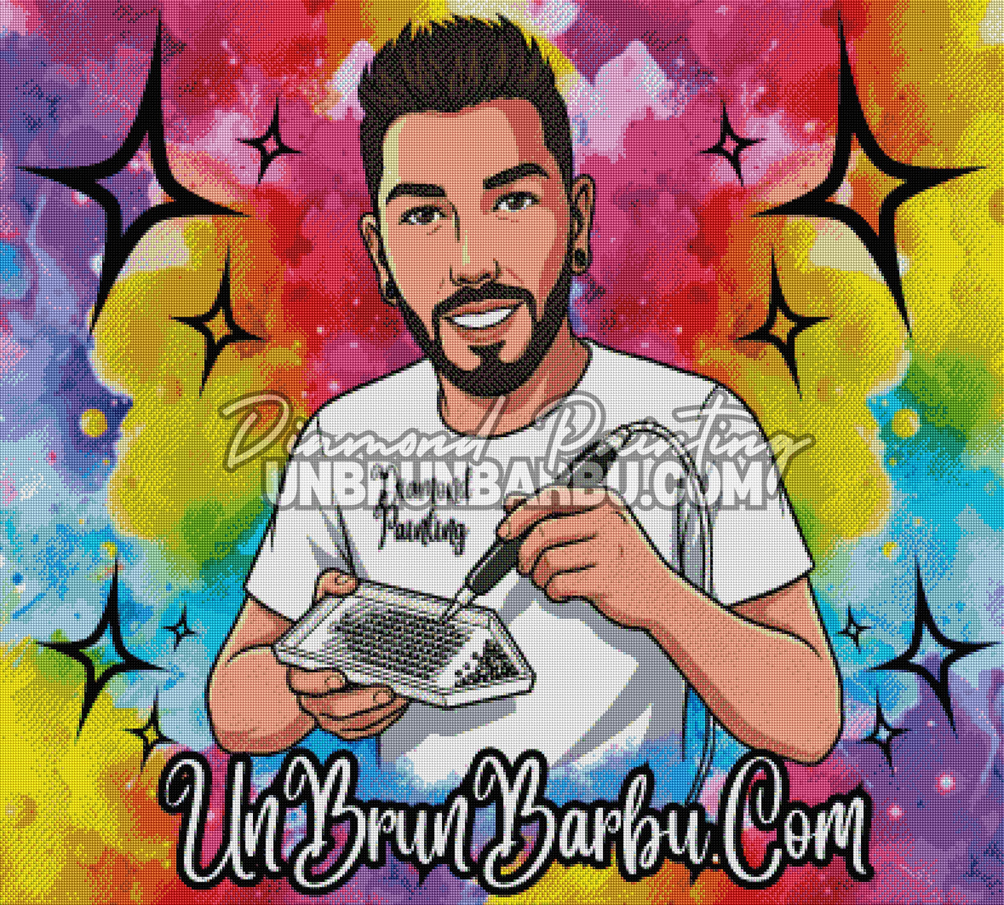 Diamond Painting - Logo Unbrunbarbu (100cm x 90cm)