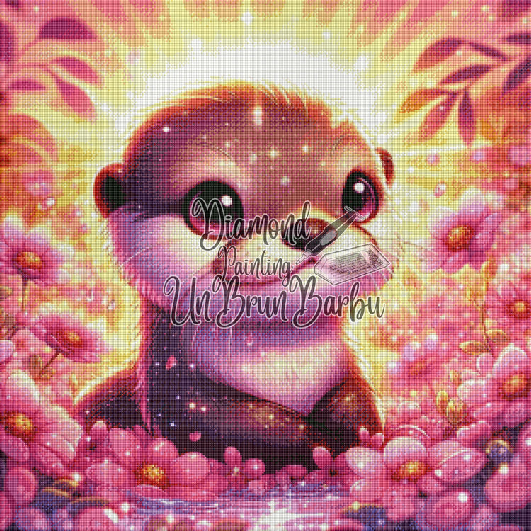 Paradis Floral de la Loutre (80cm x 80cm)