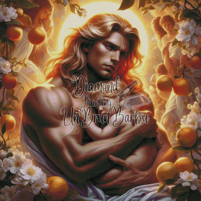 Protecteur Divin au Jardin d'Or (120cm x 120cm)