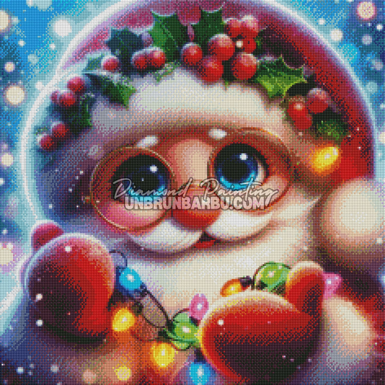 The Santa Claus Light Garland (60cm x 60cm) 100% Cristaux
