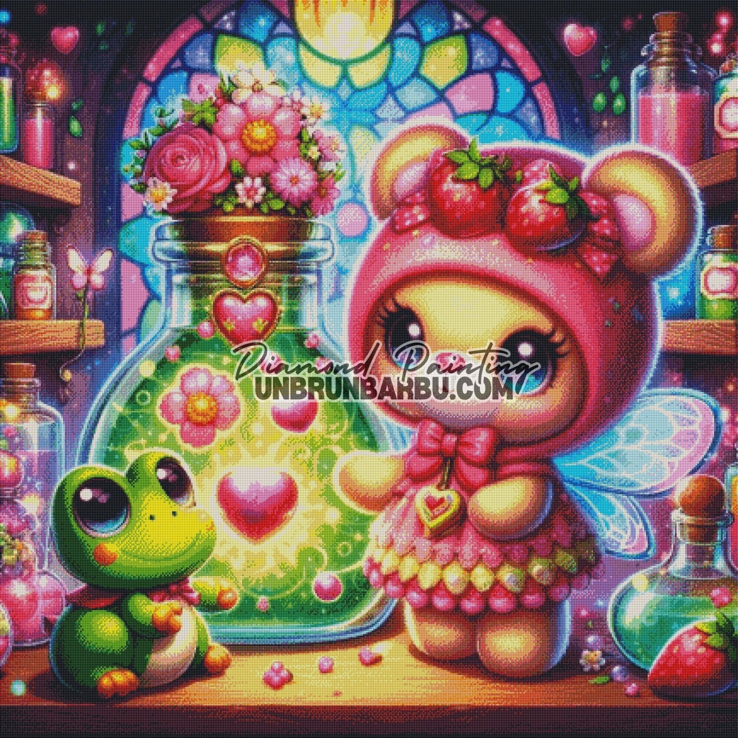 Alchimie d'une Douce Amitié (110cm x 110cm) - UnBrunBarbu