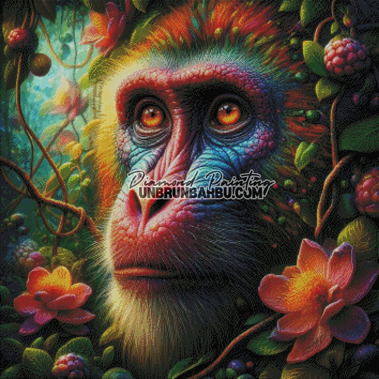 Âme de la Jungle (90cm x 90cm) - UnBrunBarbu