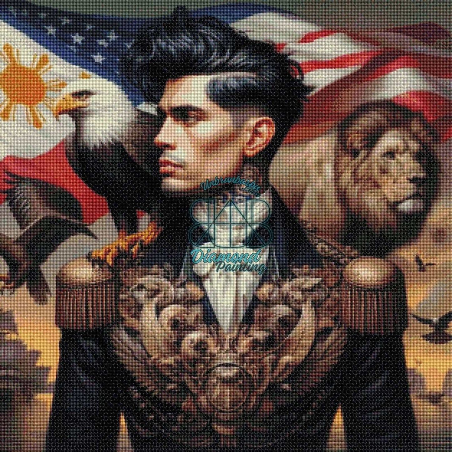 Autorité Majestueuse. (80cm x 80cm). - UnBrunBarbu