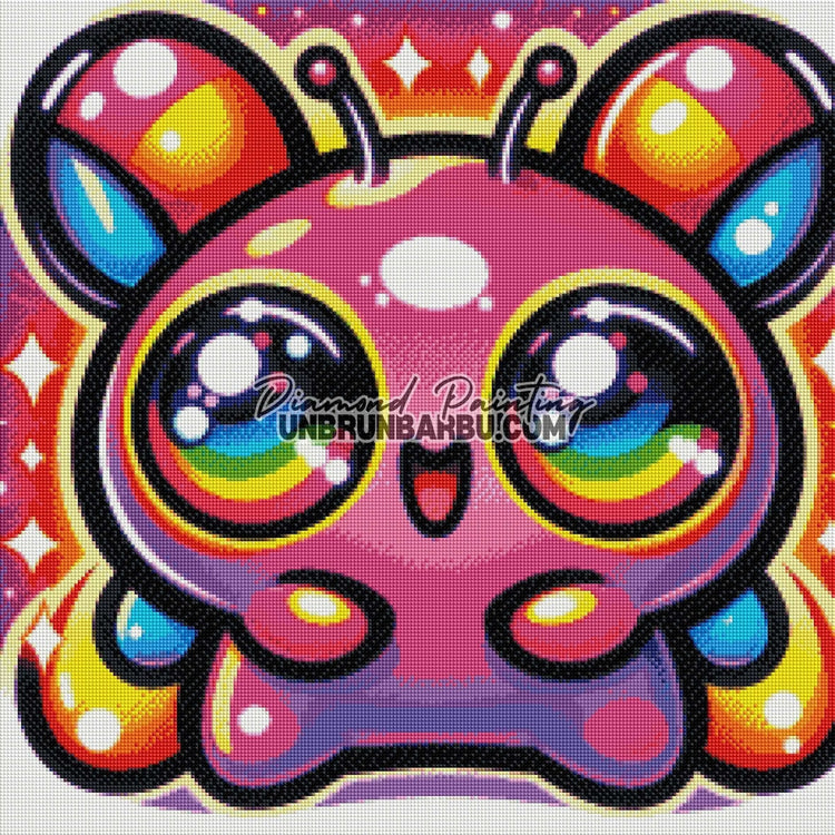Bibi la petite boule de bonheur (60cm x 60cm) - UnBrunBarbu