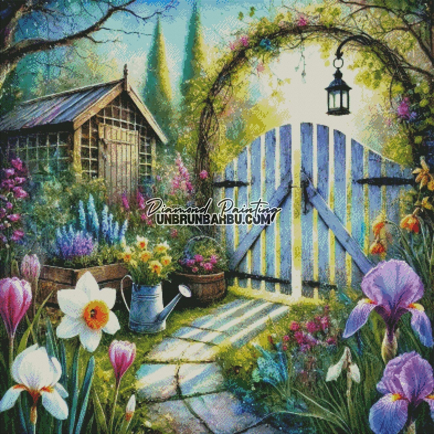 Cabane au Parfum des Saisons (100cm x 100cm) - UnBrunBarbu