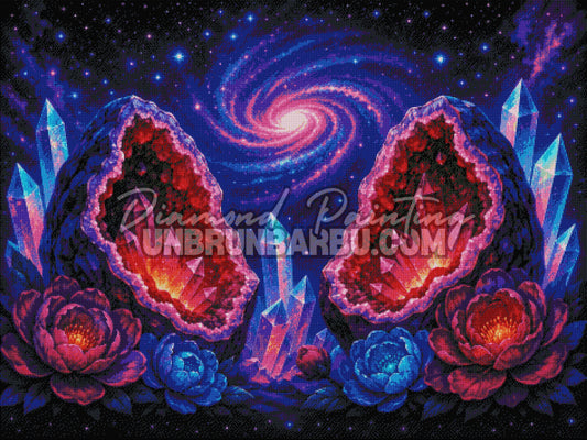 diamond painting legende des geodes eternelles 120x90 cm rendu diamante