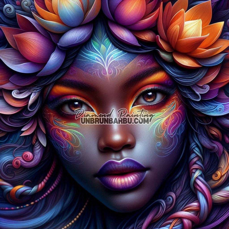 Éclosion de Couleurs (90cm x 90cm) - UnBrunBarbu