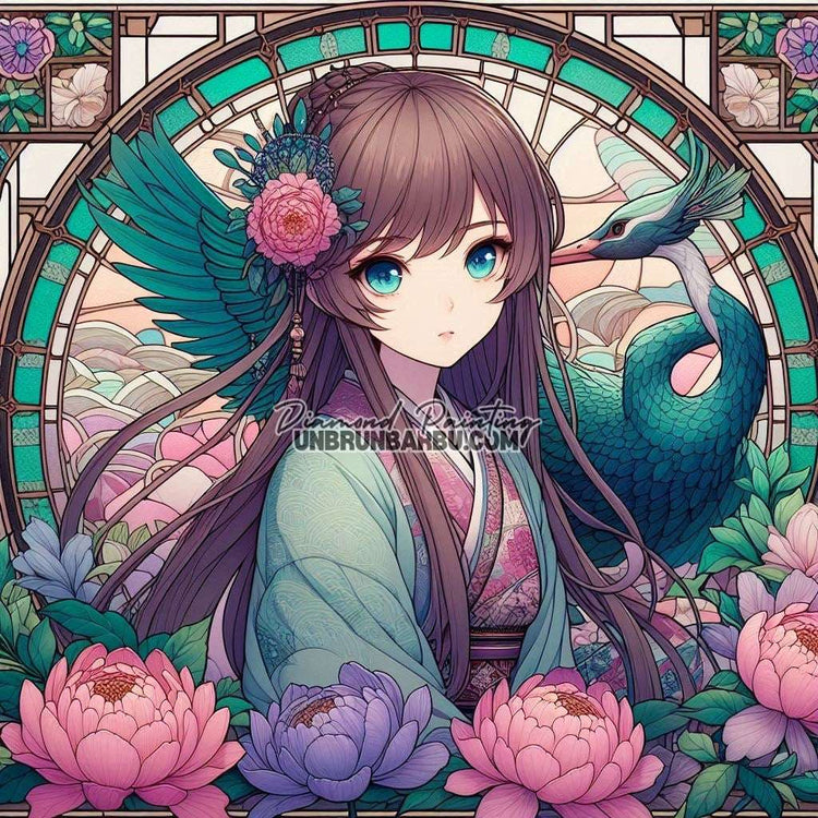 Enchantement du Jardin Secret (100cm x 100cm) - UnBrunBarbu