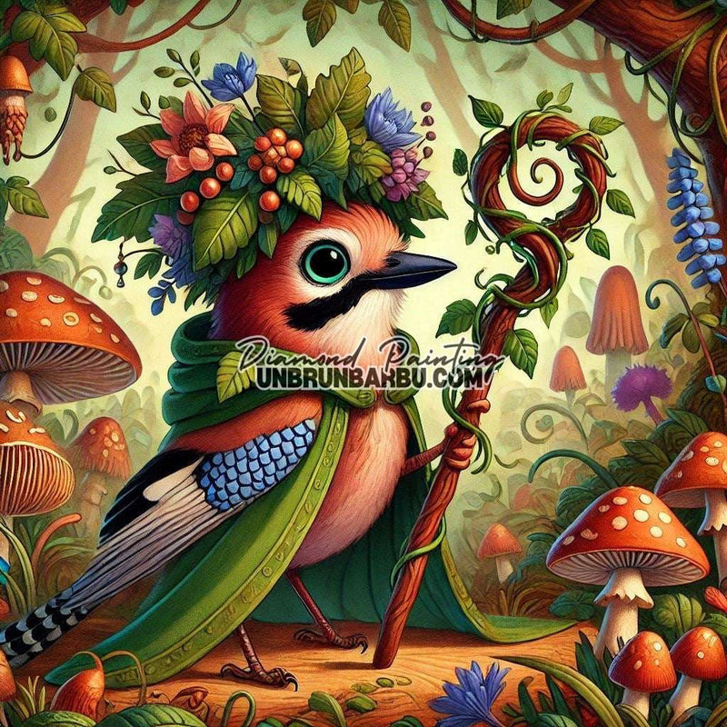 Esprit Végétal en Harmonie (90cm x 90cm) - UnBrunBarbu