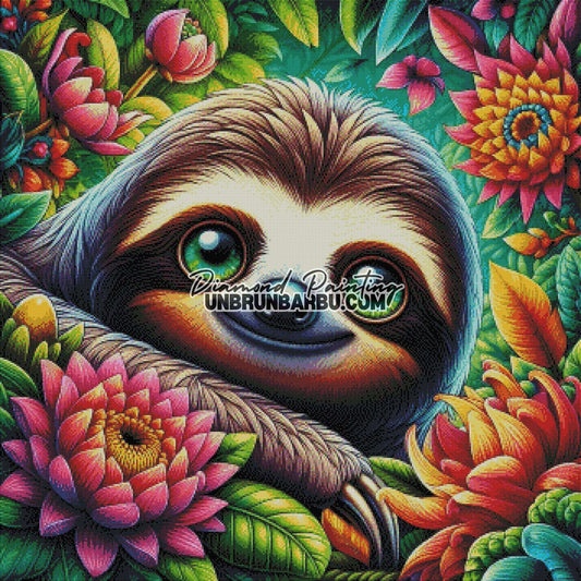 Éveil dans un Éden Sauvage (90cm x 90cm) - UnBrunBarbu