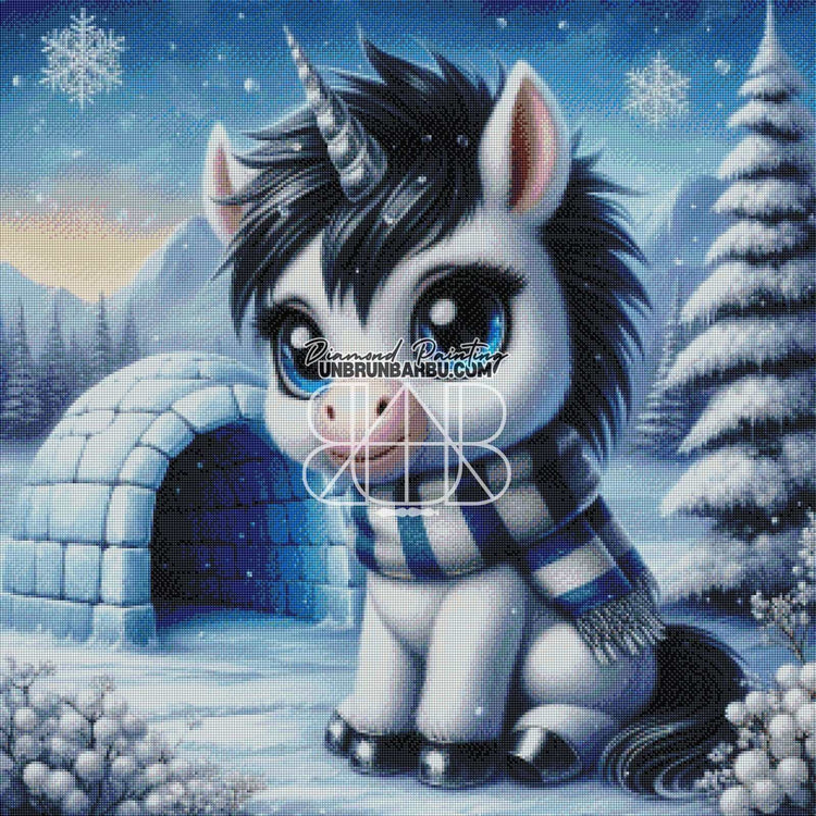 Féerie de Givre (80cm x 80cm) - UnBrunBarbu