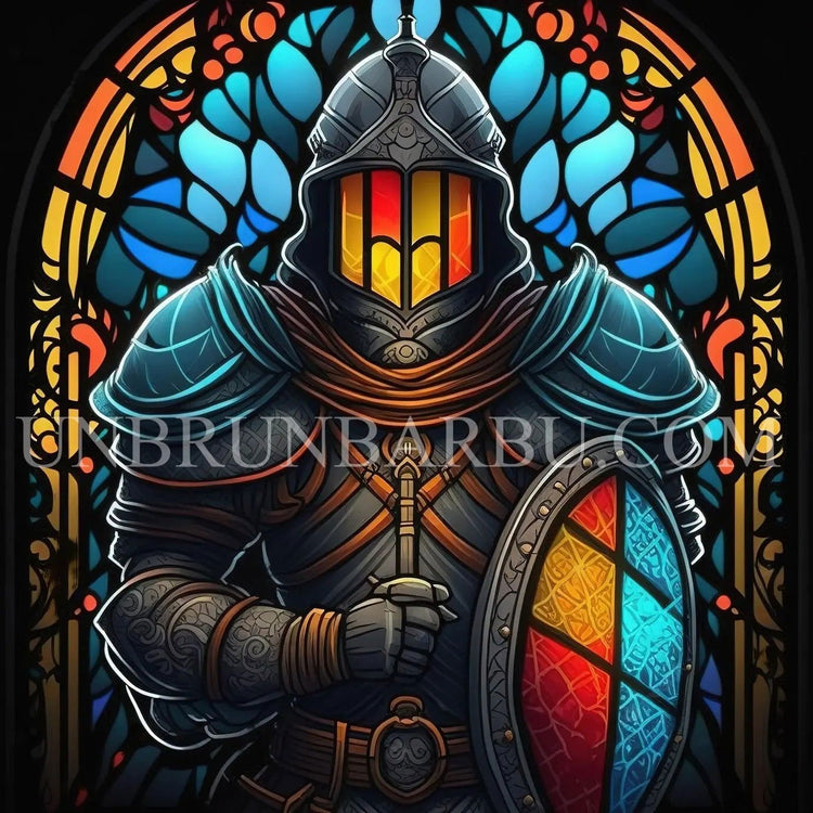 Gardien d’Eclat Eternel. (80cm x 80cm). - UnBrunBarbu