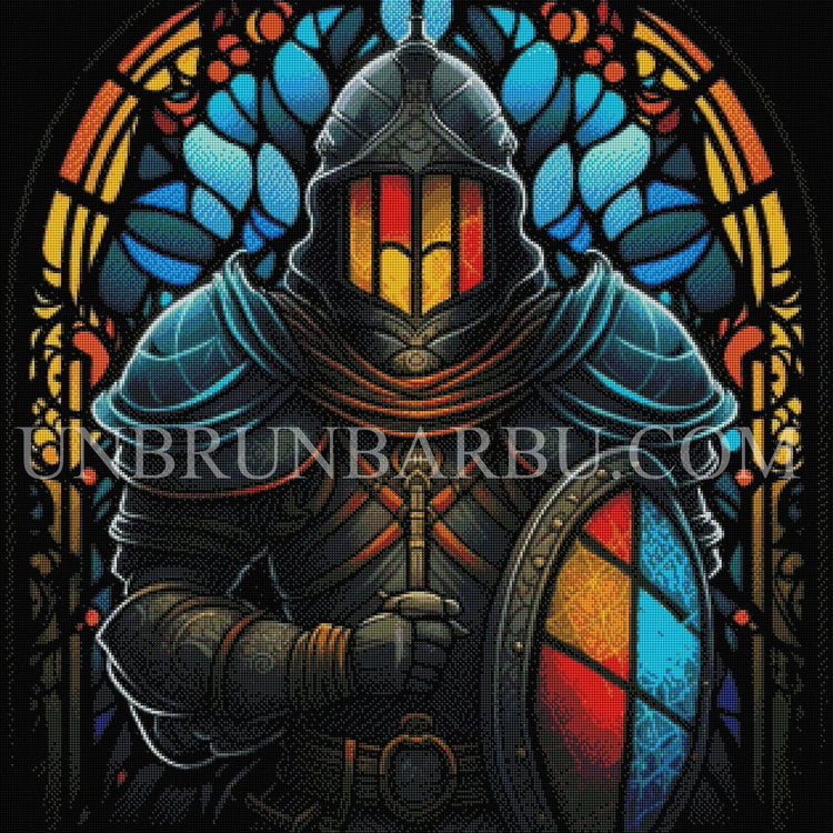 Gardien d’Eclat Eternel. (80cm x 80cm). - UnBrunBarbu