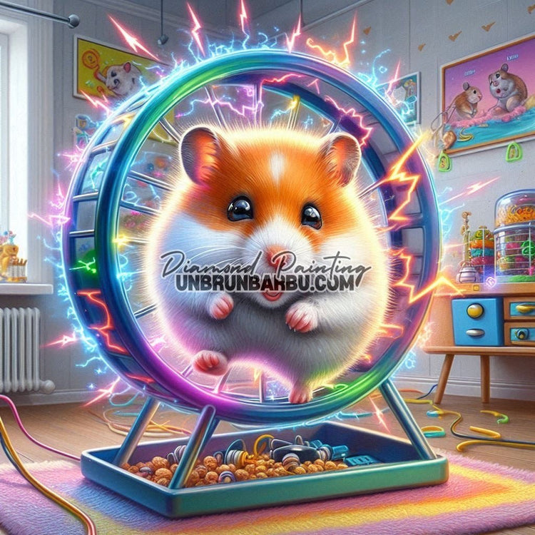 Hamster Turbo Boule (100cm x 100cm) - UnBrunBarbu