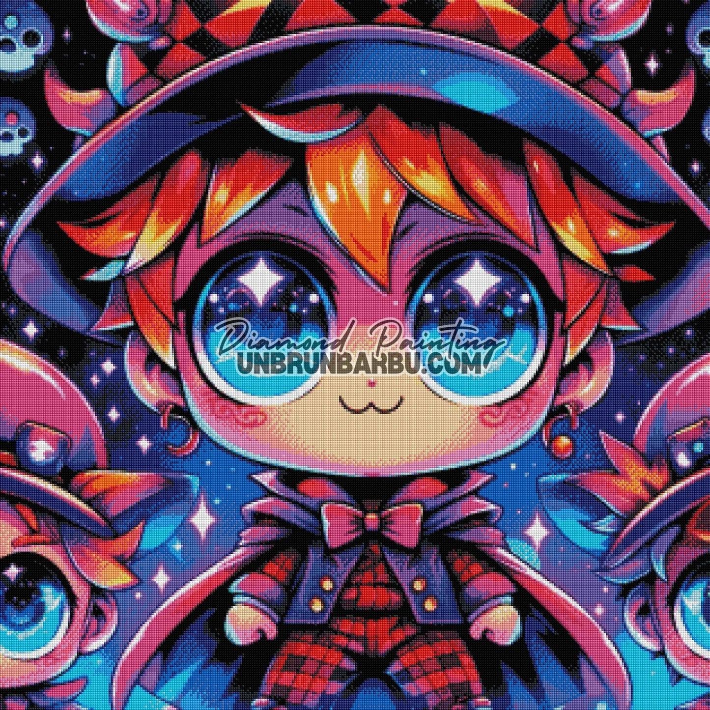 Le Petit Sorcier des Étoiles (80cm x 80cm) - UnBrunBarbu