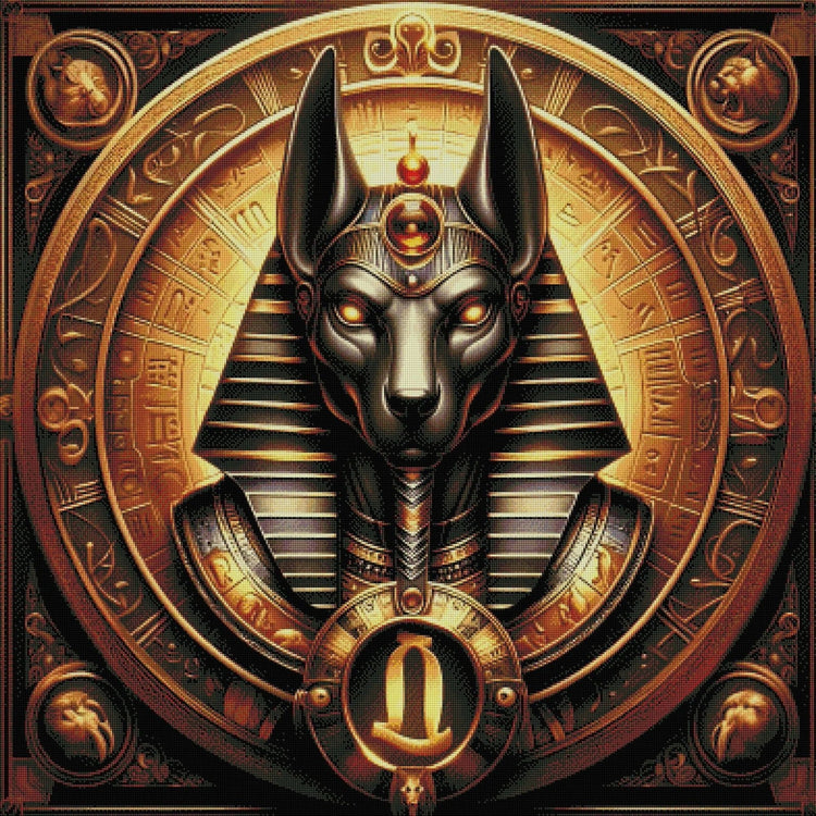 Le Sceau d’Anubis. (100cm x 100cm). - UnBrunBarbu