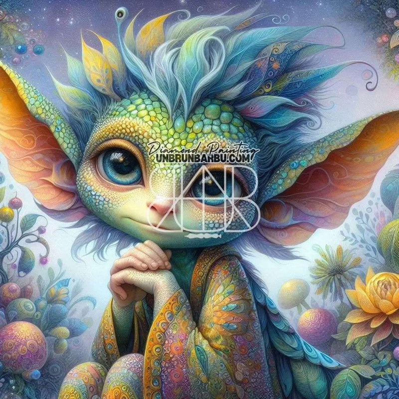 L’Enchanteur des Bois. (100cm x 100cm). - UnBrunBarbu