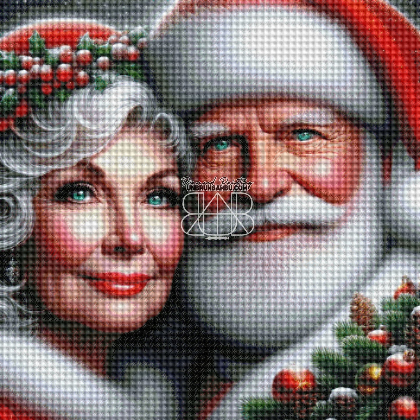 Les Gardiens de la Magie des Fêtes. (90cm x 90cm) - UnBrunBarbu