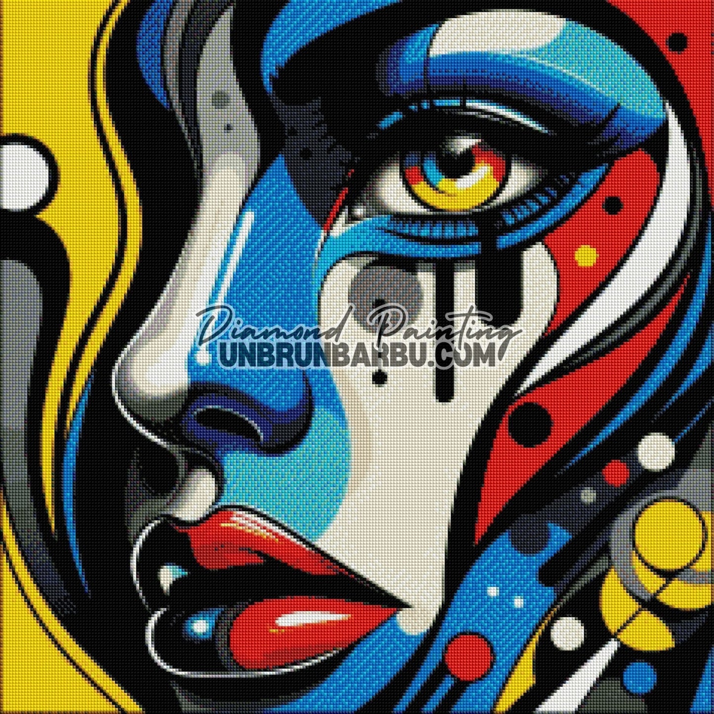 Reflets d'une Âme Éclatante (60cm x 60cm) - UnBrunBarbu