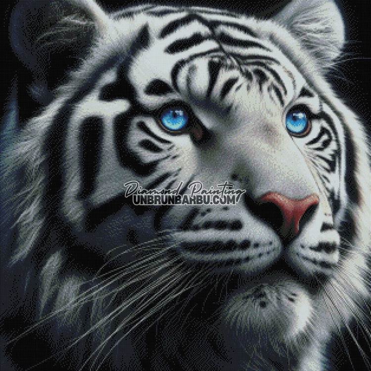 Shiro, l’Âme de la Jungle (80cm x 80cm) - UnBrunBarbu
