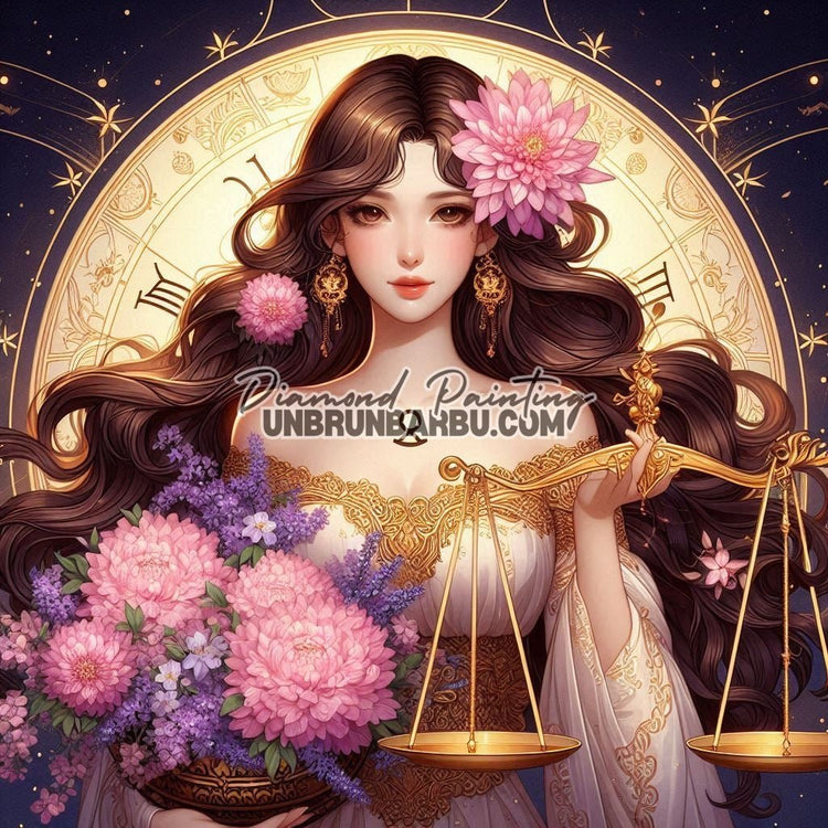 Signes Astrologiques - Balance (120cm x 120cm) - UnBrunBarbu