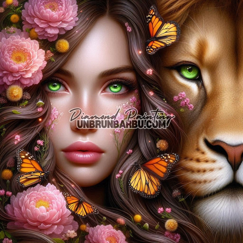 Signes Astrologiques - Lion (100cm x 100cm) - UnBrunBarbu