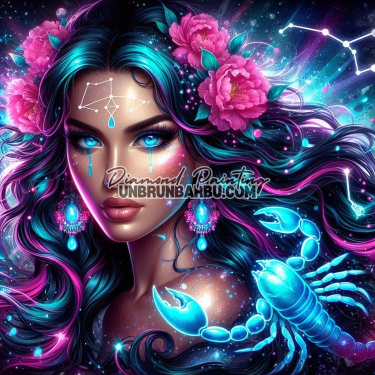 Signes Astrologiques - Scorpion (120cm x 120cm) - UnBrunBarbu