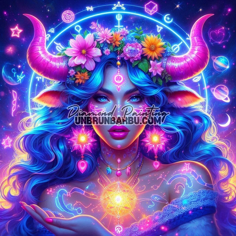Signes Astrologiques - Taureau (120cm x 120cm) - UnBrunBarbu