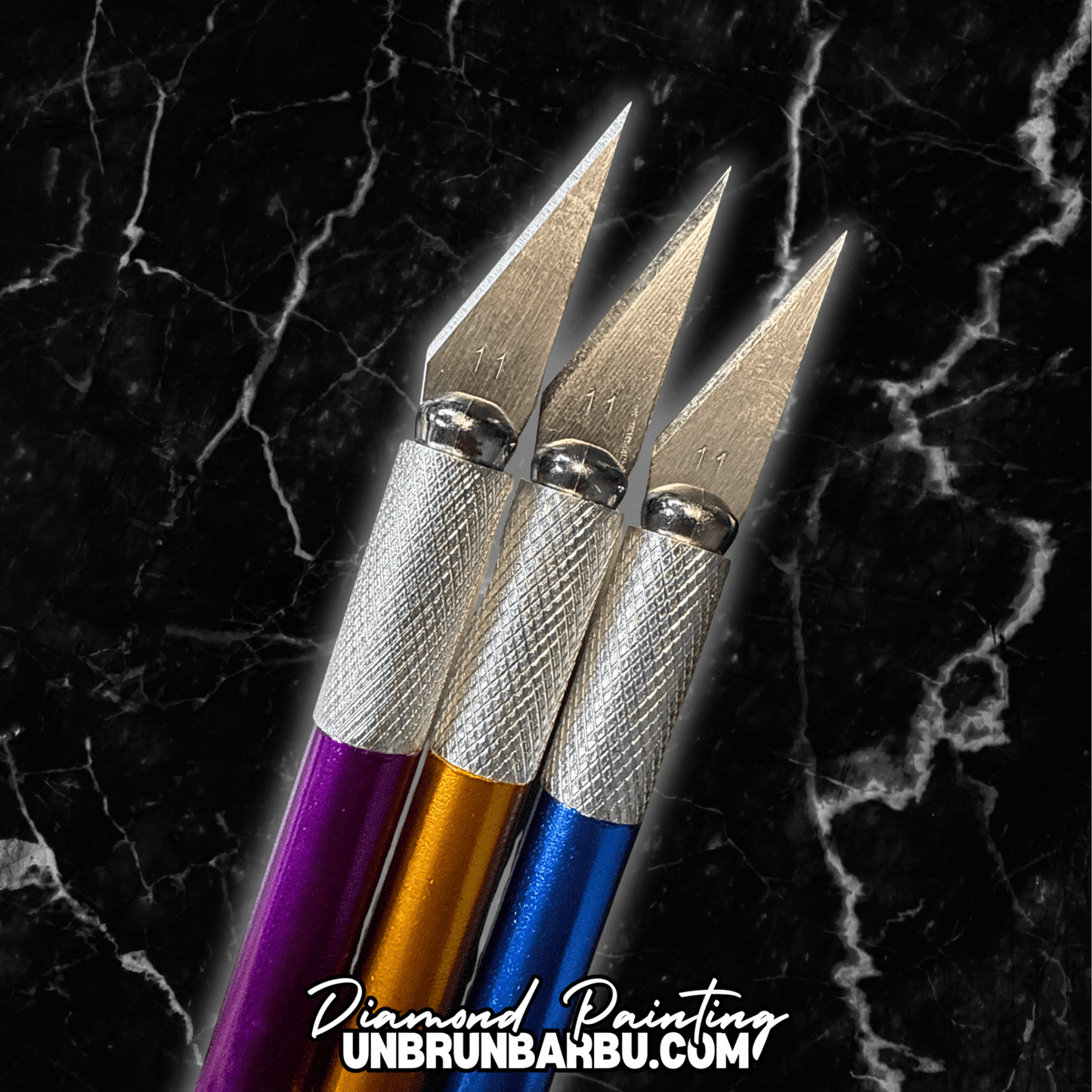 Stylo ‘Lame’ + 5 Lames de Précision pour Diamant Painting – Couleurs Aléatoires. - UnBrunBarbu