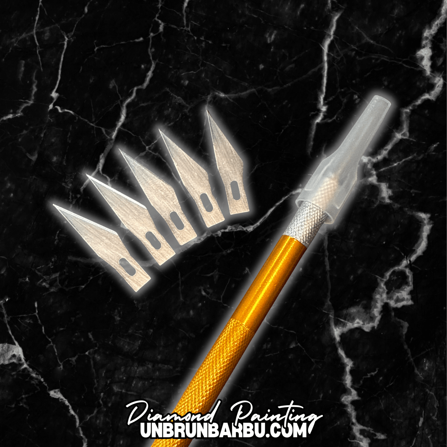 Stylo ‘Lame’ + 5 Lames de Précision pour Diamant Painting – Couleurs Aléatoires. - UnBrunBarbu
