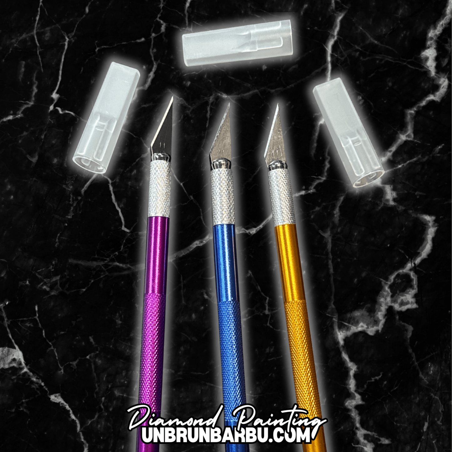 Stylo ‘Lame’ + 5 Lames de Précision pour Diamant Painting – Couleurs Aléatoires. - UnBrunBarbu