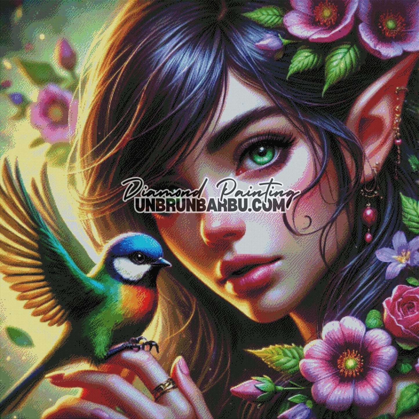 Symphonie des Cieux Fleuris (120cm x 120cm) - UnBrunBarbu