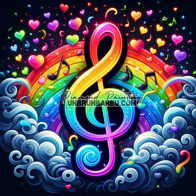 Symphonie des Couleurs (70cm x 70cm) - UnBrunBarbu