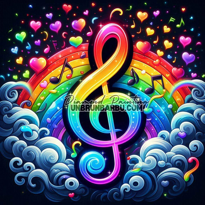 Symphonie des Couleurs (70cm x 70cm) - UnBrunBarbu
