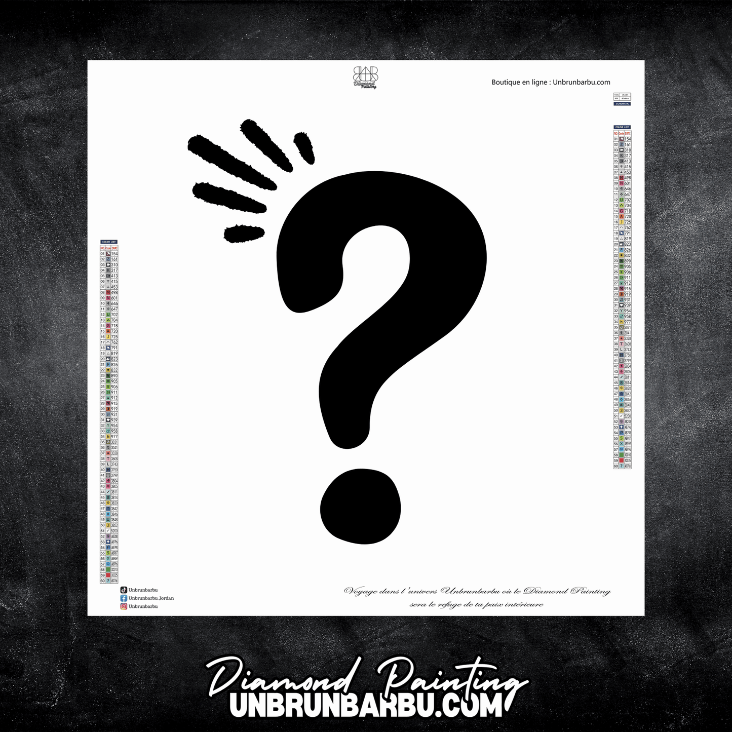 Toile Mystère Thème Miss Boop (60cm x 60cm) - UnBrunBarbu