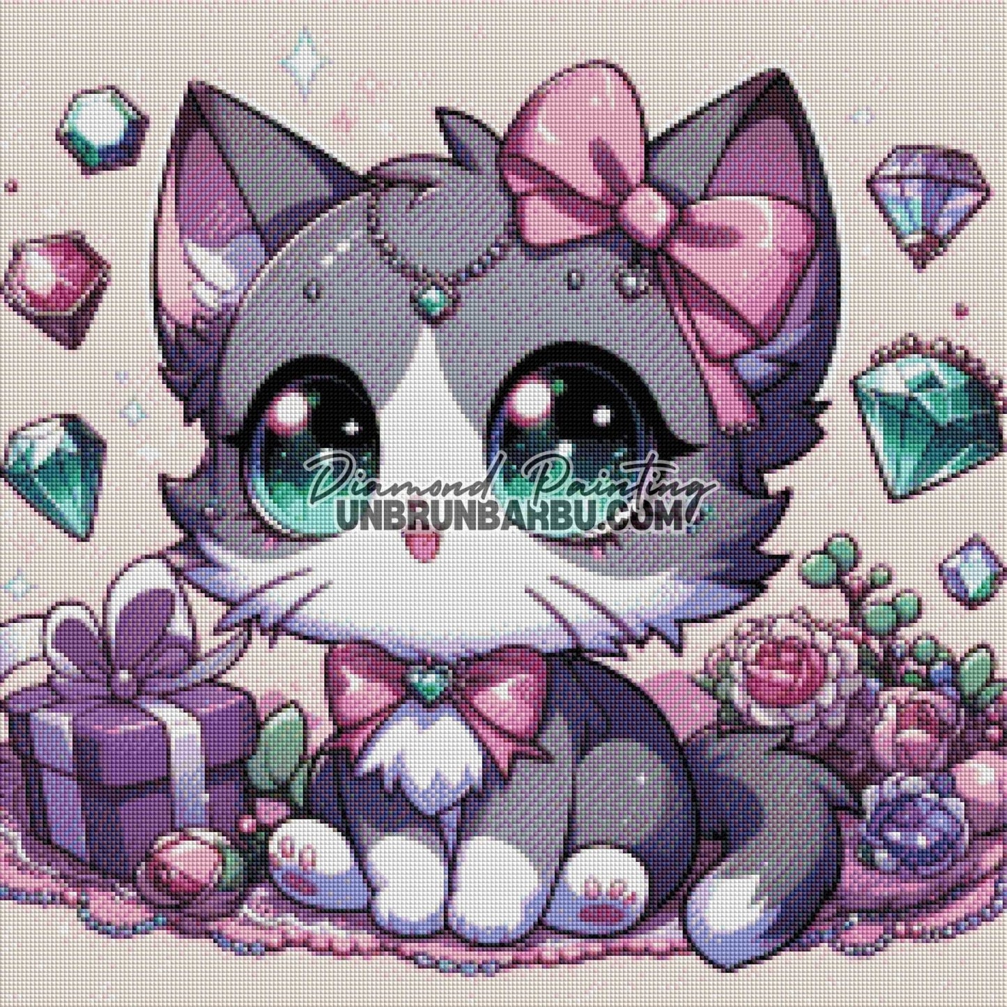 Un Trésor à Quatre Pattes (60cm x 60cm) - UnBrunBarbu